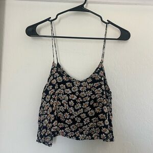 Brandy Melville Daisy Tank Top Floral Summer Crop Hippie Hipster OS